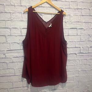 Maurices 3x Burgundy Tank Top